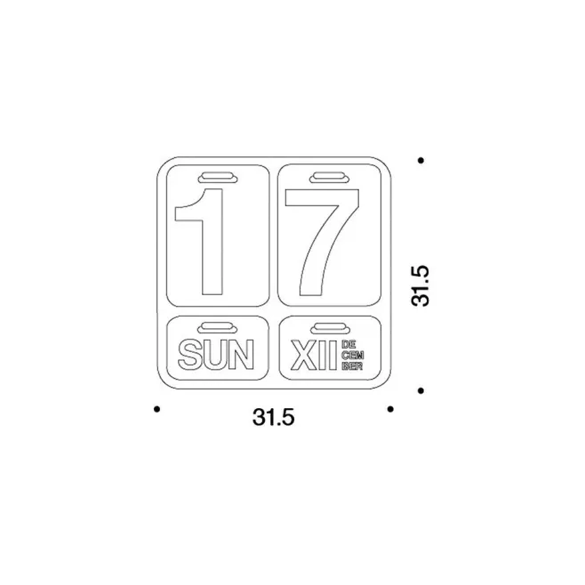 Calendario da parete Formosa - Danese Milano