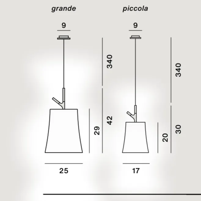 Lampada a sospensione Birdie - Foscarini