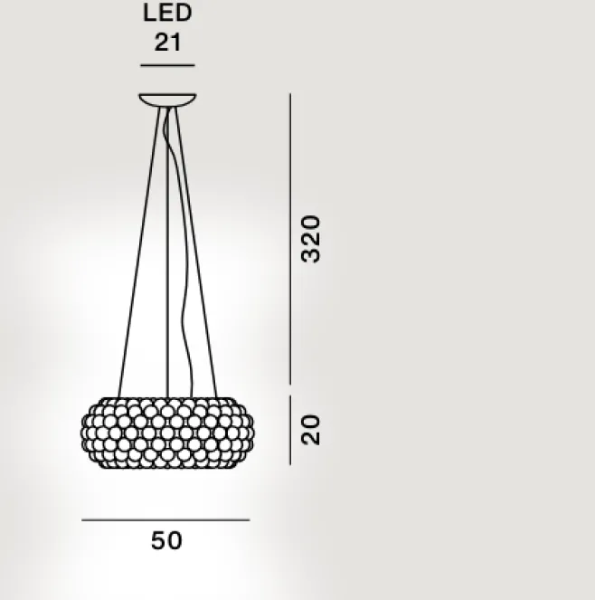 Lampada a sospensione Caboche Plus - Foscarini