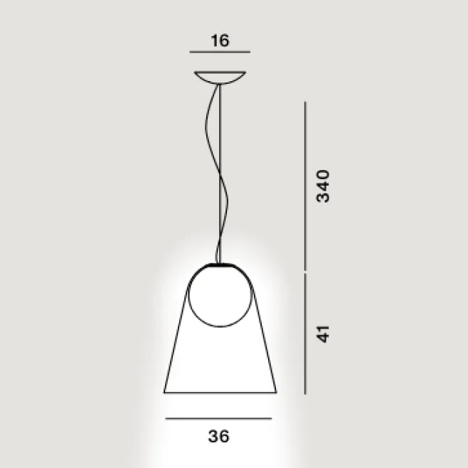 Lampada a sospensione Satellight - Foscarini