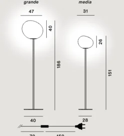 Lampada da terra Gregg - Foscarini