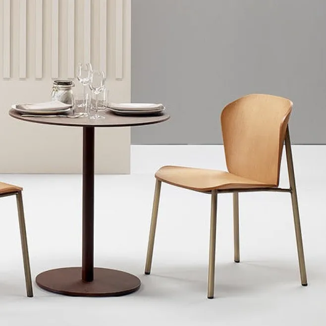 Sedia Finn Metal Wood - Scab Design