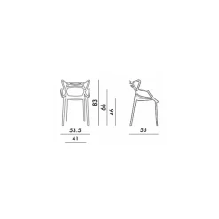 Sedia Impilabile Masters - Kartell