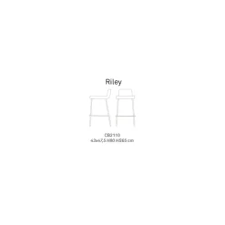 Sgabello Fisso Riley - Connubia