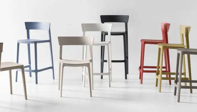 Sgabello Fisso Skin - Calligaris