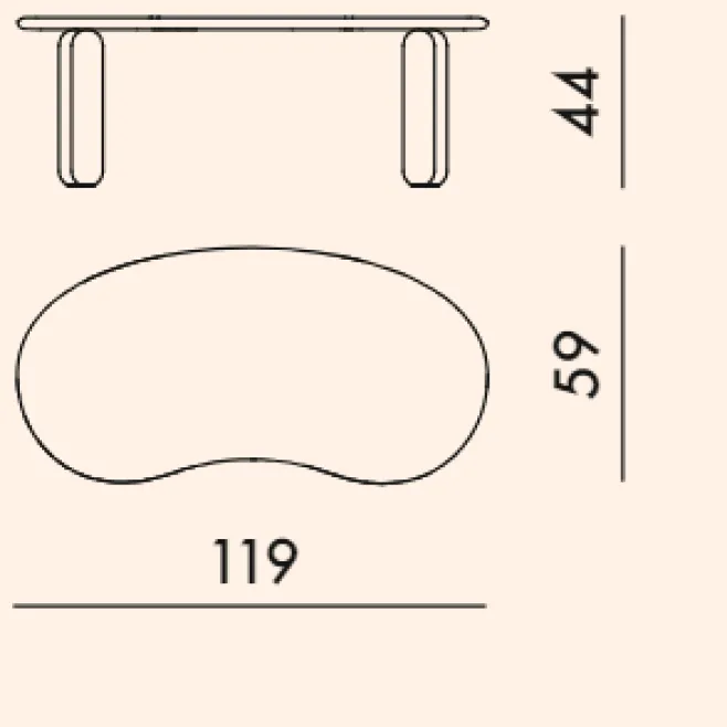 Tavolini Undique Mas - Kartell