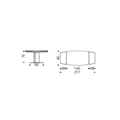 Tavolo Allungabile Duffy Keramik Drive - Cattelan Italia