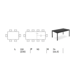 Tavolo Allungabile Eminence Fast - Connubia