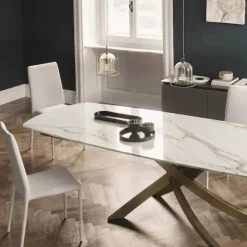 Tavolo Artistico allungabile a botte - Ceramica - Bontempi