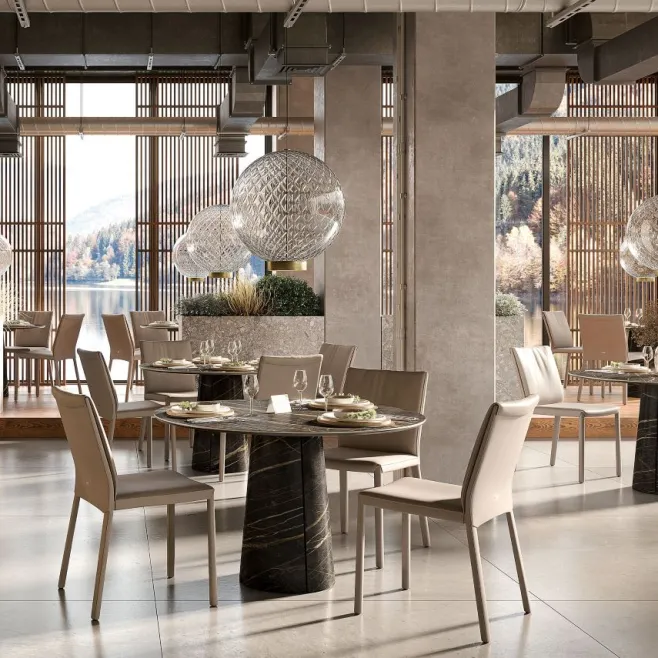 Tavolo Cuba Keramik Bistrot - Cattelan