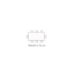 Tavolo Fisso Mikado CB4728-FR 180 - Connubia