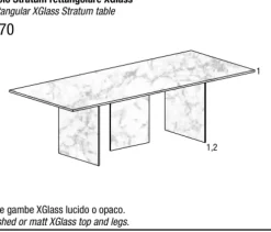 Tavolo fisso Stratum - Lago