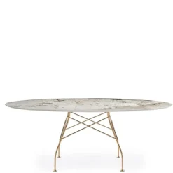 Tavolo Glossy Marmo Ovale - Kartell