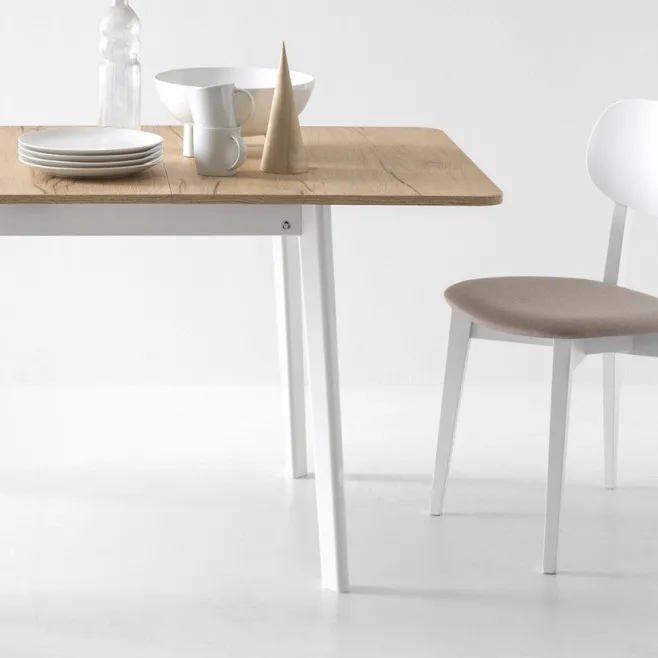 Tavolo quadrato allungabile Dine 90x90 cm - Connubia