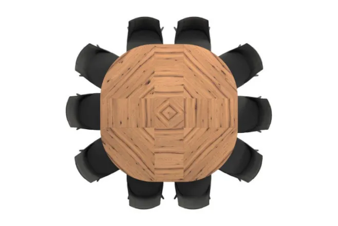 Tavolo Rotondo Allungabile Big Round - Ozzio Italia