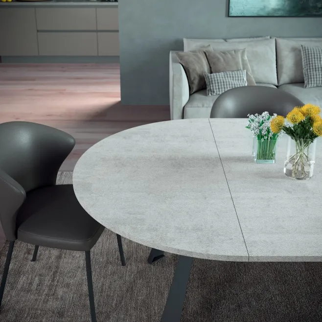 Tavolo Rotondo Allungabile Convivio - Easyline
