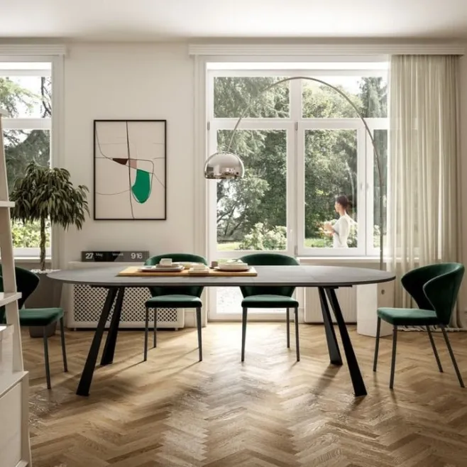 Tavolo Rotondo Allungabile Convivio - Easyline