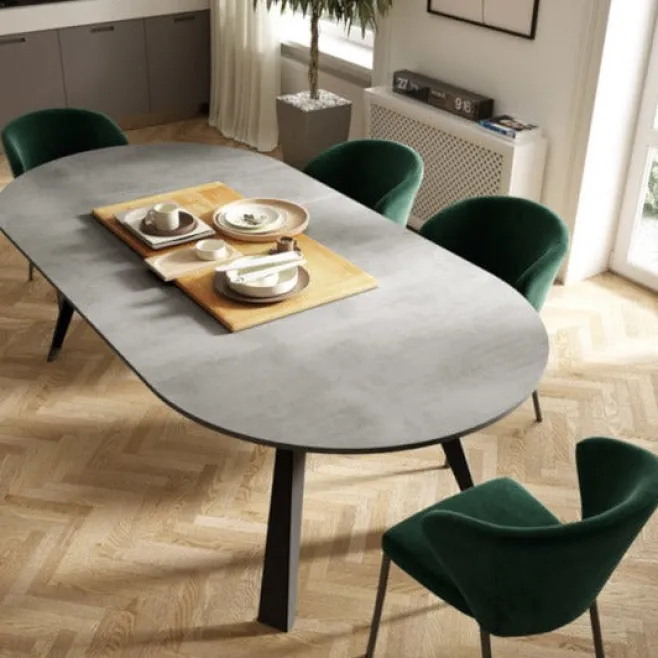 Tavolo Rotondo Allungabile Convivio - Easyline